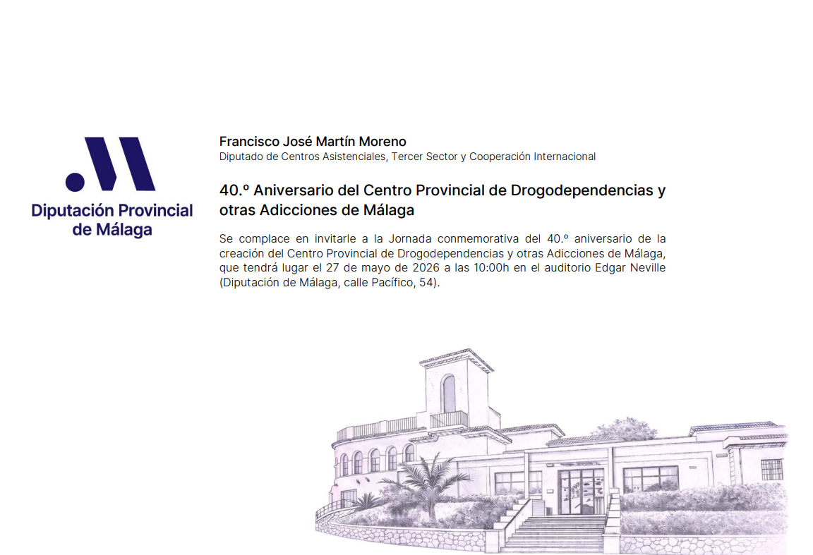 Invitación 40 Aniversario CPD Málaga